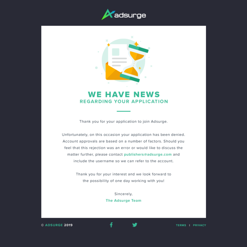 Email - Rejected